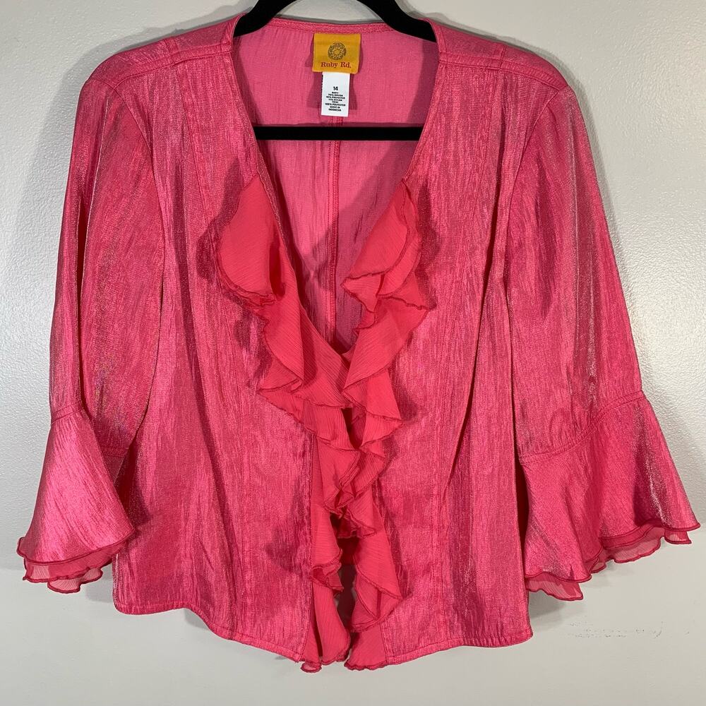 Ruby Rd Jacket (Size 14, Pink) - Picture 1 of 8